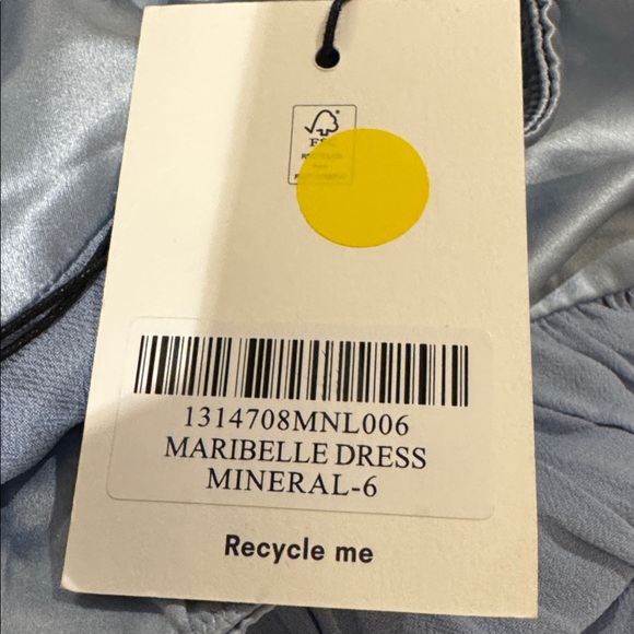 Reformation Maribelle Dress Retails Color Mineral Brand New - Picture 11 of 14